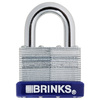 Brinks Keyed Different Padlock, Laminated Steel, 50mm, High Security 172-50091